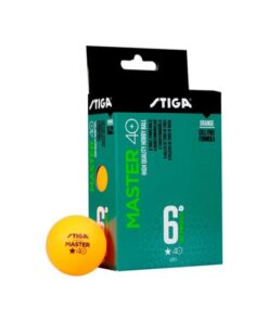 PELOTAS D/PING PONG MASTER ABS NARANJA 6-PK STIGA